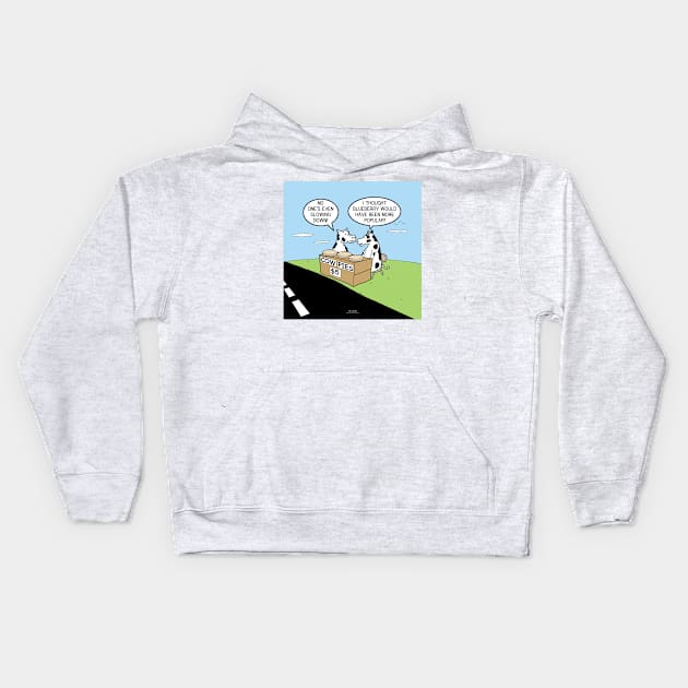 Cow Pies Kids Hoodie by OutToLunch